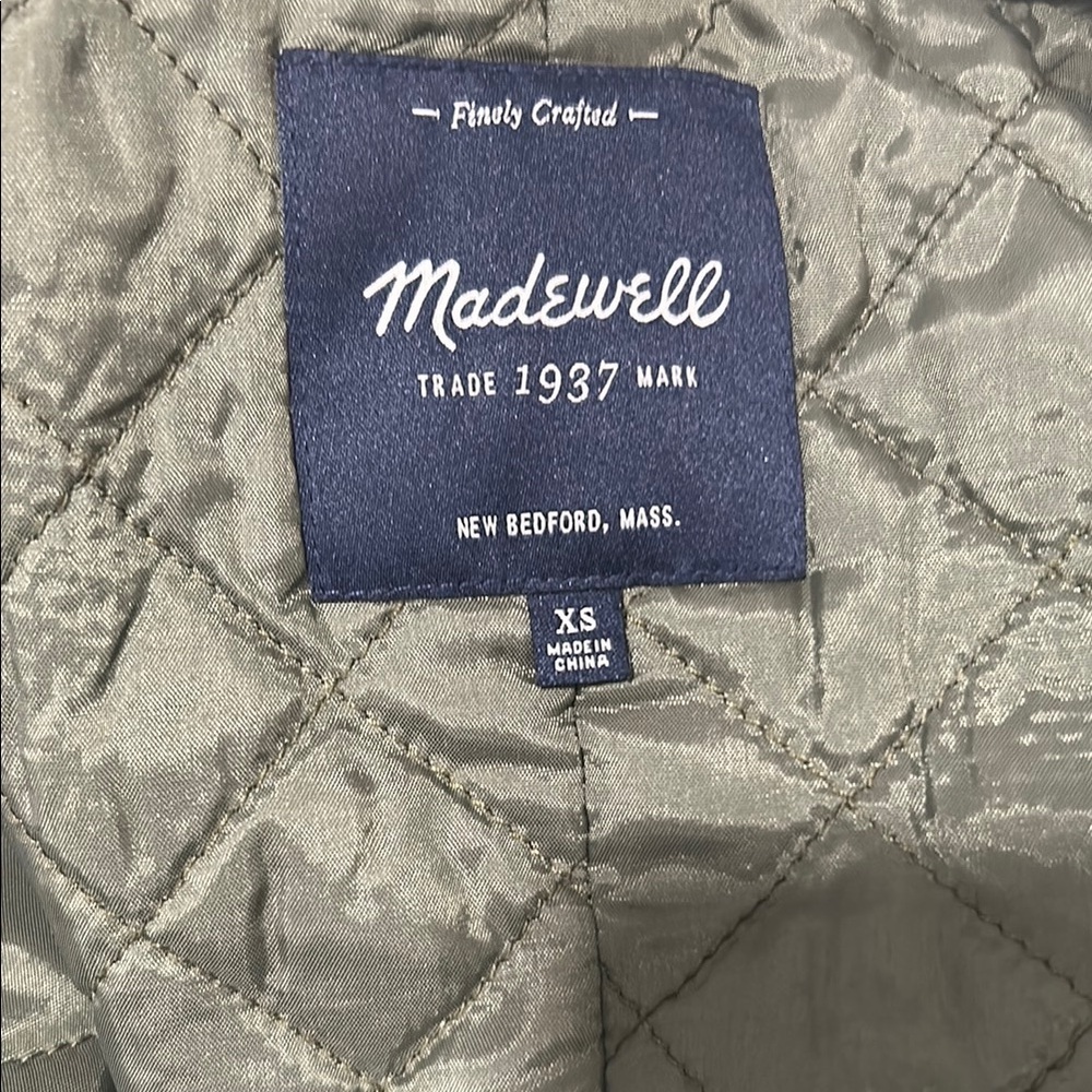 Madewell Metallic Gray Bomber Jacket - Picture 4 of 6
